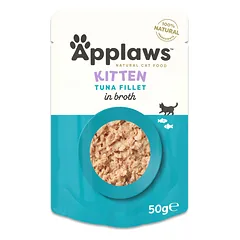 APPLAWS Kačiukams Tunų Filė Sultinyje 50g tunas sultinyje drėgnas maistas kačiukams photo