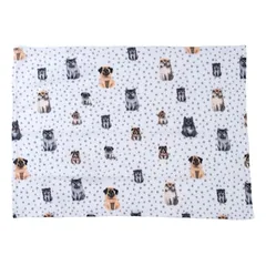 zooplus Basics pliušinė antklodė Dogs & Dots
