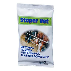  LAB-V Stoper Vet - papildomas pašaras suaugusiems galvijams, skirtas virškinimo trakto funkcijai stabilizuoti 110g nuotrauka