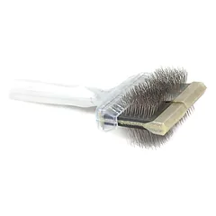 ActiVet Diamond Super Soft šepetys - itin minkštas, dvipusis, lankstus šepetys ilgiems, šilkiniams plaukams, lenkti + tiesūs dantukai - didelis 9c, Gold / Duża — 2 nuotrauka