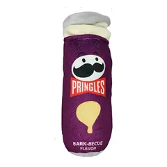Record Pringles Dog Plush Toy - pliušinis žaislas šunims, traškučiai, su cypliuku, Fioletowy — 4 nuotrauka