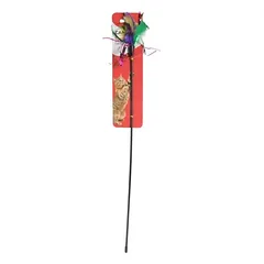 Camon žaislas katėms, lazdelė su plunksnomis, 52 cm