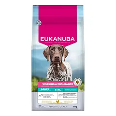 EUKANUBA Special Care Working & Endurance Adult 15 kg sausa maistas aktyviems šunims