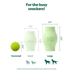 Earth Rated Treat Toy gumos žaislas šunims su skanėstų užpildu, dydis L — 3 nuotrauka