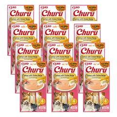 INABA CAT CHURU lašiša su vištiena 12x(4x14g)