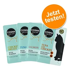 Cosma Soup bandomasis rinkinys 4 x 40 g, drėgnas maistas katėms — 1 nuotrauka