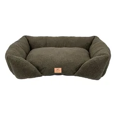 Ferplast minkštas guolis Pamper Bouclé, žalias, L 55 x B 45 x H 20 cm — 4 nuotrauka