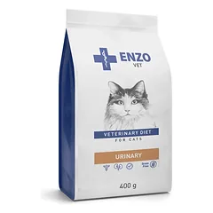 ENZO VET URINARY Dietinis, visavertis sausas maistas katėms, sergančioms šlapimo takų ligomis, 400 g