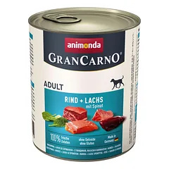 Animonda Grancarno Adult 800 g suaugusių šunų konservai su jautiena ir ančių širdelėmis