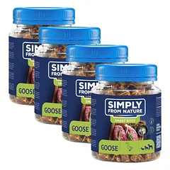 SIMPLY FROM NATURE Smart Bites Žąsų treniruokliai šunims 4x130g
