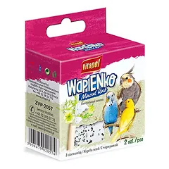 Vitapol mineralinis akmuo su juodgrūde, papildomas pašaras dekoratyviniams paukščiams, 40 g
