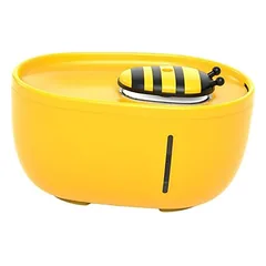 Zoomtopia Distributeur eau chien chat 22x16x13cm jaune