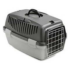 StefanPlast Gulliver 1 transportavimo narvas šunims ir katėms, pilka, 48x32x31 cm