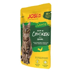 JosiCat Rich in Chicken in Sauce, 85 g – konservai katėms su vištiena padaže