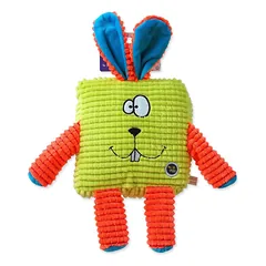Plaček Be Fun Calypso Square Rabbit pliušinis žaislas šuniui, žalias, 17.5 cm — 2 nuotrauka