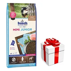 Bosch Junior Mini naminiai paukščiai (nauja formulė) 15kg  + STAIGMENA ŠUNIUI
