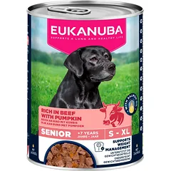 Eukanuba Wet Food For Senior Dogs, Rich In Beef With Pumpkin drėgnas pašaras vyresnio amžiaus šunims, su jautiena ir moliūgu, 400 g