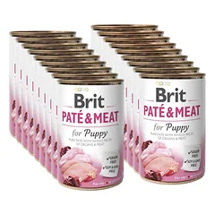 BRIT PATE & MEAT PUPPY 18x400g