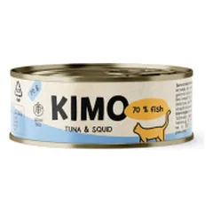 Kimo konservai su tunu ir kalmarais katėms - Pet24