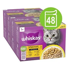 Megapack Whiskas 1+ Adult Frischebeutel 48 x 85 g