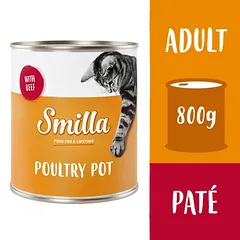 Smilla paukštienos indeliai drėgnas maistas katėms 6 x 800 g — 5 nuotrauka