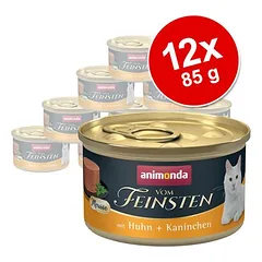 animonda Vom Feinsten Adult 12 x 85 g, drėgnas maistas katėms