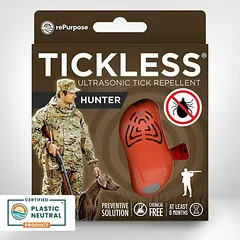 Tickless Hunter ultragarsinis erkių atbaidytuvas žmonėms, be cheminių medžiagų, oranžinis