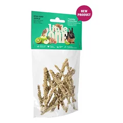 Little One Yummy Šakelės Su Kiviu Ir Obuoliu gardėsis mažiems gyvūnams, 35 g