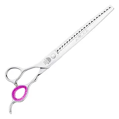 Kenchii Love Left Chunkers - grooming thinning shears for left-handed users, 22 teeth, 8" — 4 nuotrauka