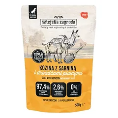 Wiejska Zagroda Dog maišeliai, drėgnas maistas šunims 500 g — 3 nuotrauka