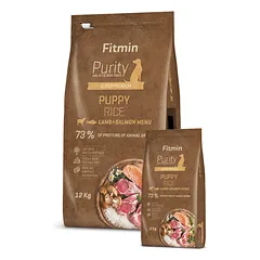 Fitmin Purity Puppy Lamb &amp; Salmon with Rice sausas maistas šuniukams