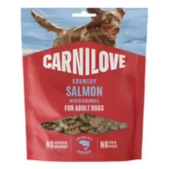 Carnilove Crunchy skanėstai su lašiša ir mėlynėmis šunims - Pet24