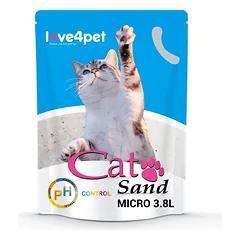 Silikoninis kačių kraikas Smėlis Micro - PH Control 3,8 l ( keičia spalvą, kad būtų galima patikrinti ankstyvuosius ligos požymius)