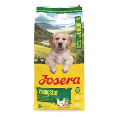 Josera Young Star begrūdis sausas pašaras jauniems šunims su paukštiena, 12,5 kg