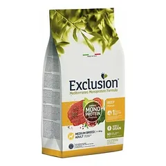 Exclusion Mediterraneo maistas šunims su jautiena M 12 kg