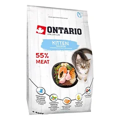 Ontario Cat Kitten Salmon sausas maistas kačiukams su lašiša, 400 gr
