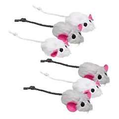 Katzenspielzeug Trixie Plüschmäuse 6er Pack