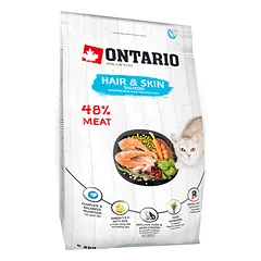 Sausas maistas kačių kailiui ir odai, 1 kg, Ontario Cat Hair & Skin — 2 nuotrauka