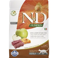 FARMINA N&D PUMPKIN – CAT Dry Venison&Apple ADULT 300 gr
