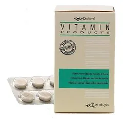 Diafarm vitaminai su vaistažolėmis šunims, 90 tablečių