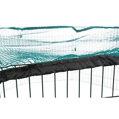 Trixie Outdoor Run With Net lauko aptvaras triušiams ir jūrų kiaulytėms su apsauginiu tinkleliu, 8 elementai, 150 x 57 cm — 4 nuotrauka