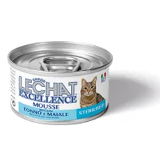 Lechat Exellence tuno ir kiaulienos konservai sterilizuotoms katėms, 85 g