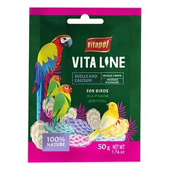 Vitapol Vitaline papildomas lesalas paukščiams kriauklės su kalciu 50g