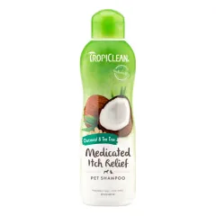 TropiClean Oatmeal & Tea Tree gydomasis šampūnas šunims ir katėms