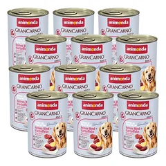 ANIMONDA GranCarno Sensitiv Adult Dog skonis: jautiena, bulvės 12x400g
