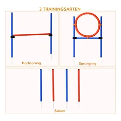 Agility rinkinys raudonas ir mėlynas — 4 nuotrauka