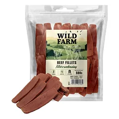 WILD FARM jautienos filė 500g skanėstai šunims