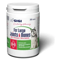GIGI For Large Joints & Bones papildas didelių veislių šunų sąnariams ir kaulams - 100 tab.
