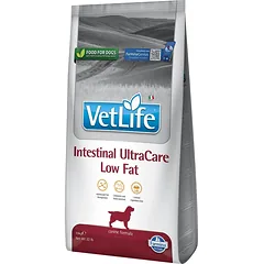 Farmina Vet Life Intestinal UltraCare Low Fat Dietinis visavertis pašaras suaugusiems šunims žarnyno absorbcijos sutrikimų mažinimui 10 kg parduotuvėje fera.lt