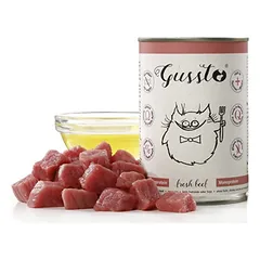 GUSSTO Cat Fresh Beef konservai katėms su šviežia jautiena, 400 g
